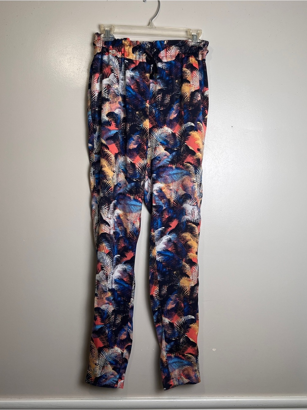 Rachel Roy Women's Tropical Print Loungwear Pants Drawstring Waist Size XS, EUC